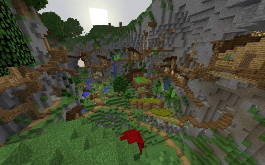  Village Inside Ravine